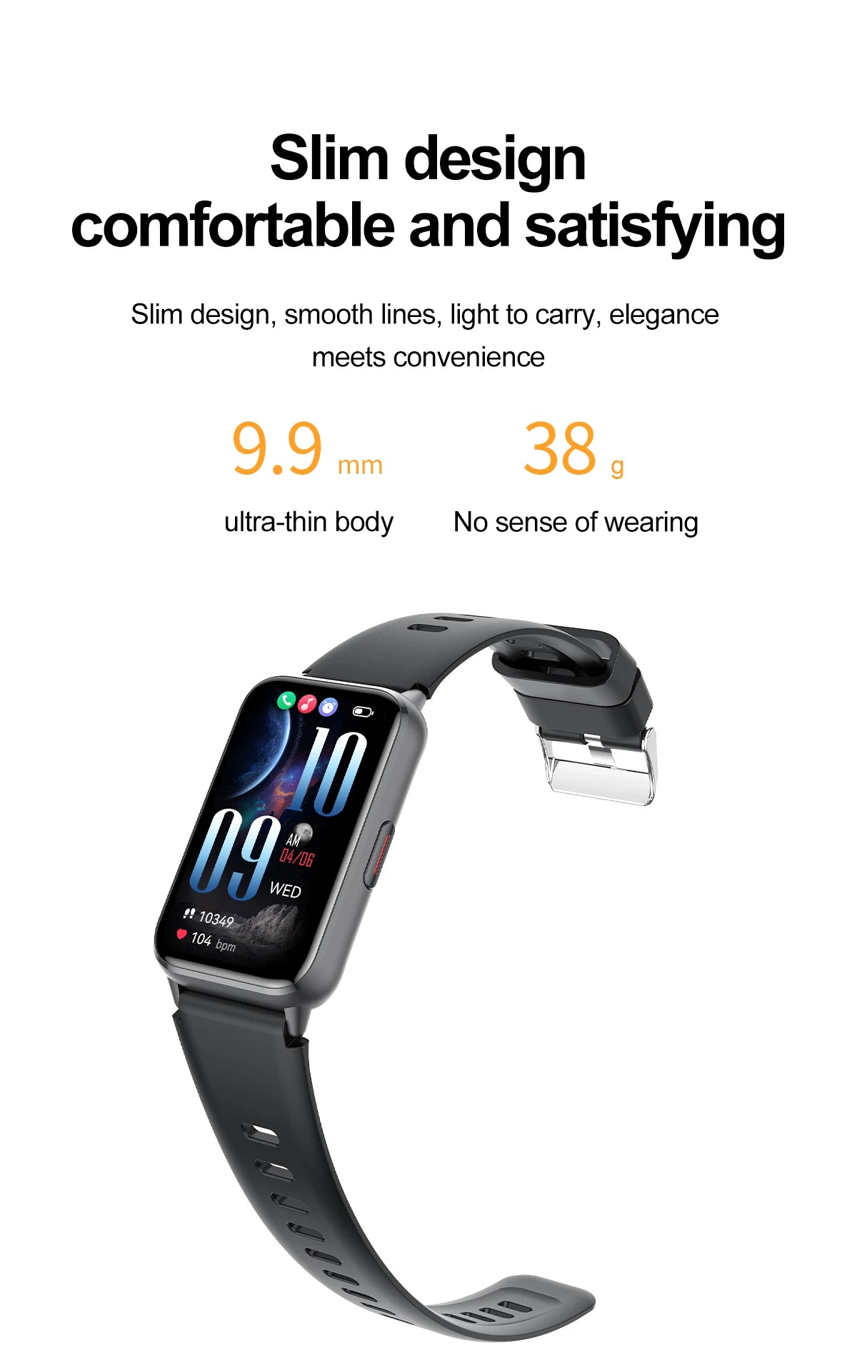 2025 New Grade Nursing Smart Watch AMOLED Blood Oxygen ECG + PPG Blood Pressure Body Temperature Bluetooth Health Smartwatch.