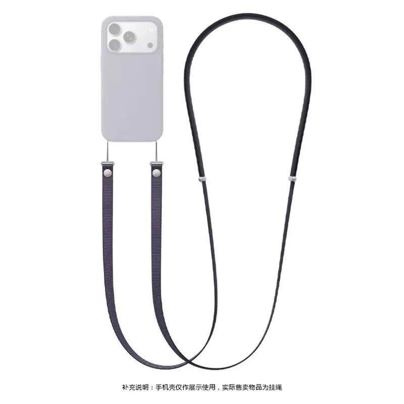 High End Official Magnetic Woven Strap for Orginal Iphone 17 Pro Max 17 Air Phone Crossbody Lanyard Anti-loss Apple Strap.