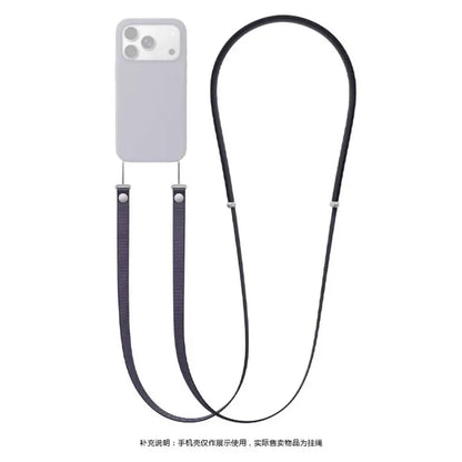 High End Official Magnetic Woven Strap for Orginal Iphone 17 Pro Max 17 Air Phone Crossbody Lanyard Anti-loss Apple Strap.