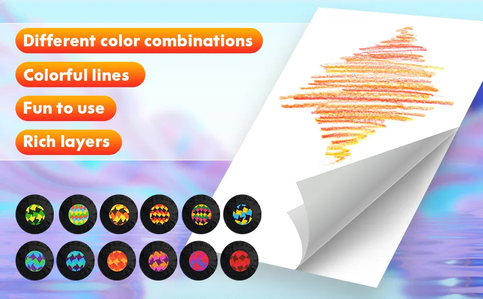 Regenbogen-Farbstifte für Kinder, konzentrische Farbstifte mit Farbverlauf, Kunstmalerei, Zeichenbriefpapier, 10/12 Stück/Set, 7 Farben, Kawaii.