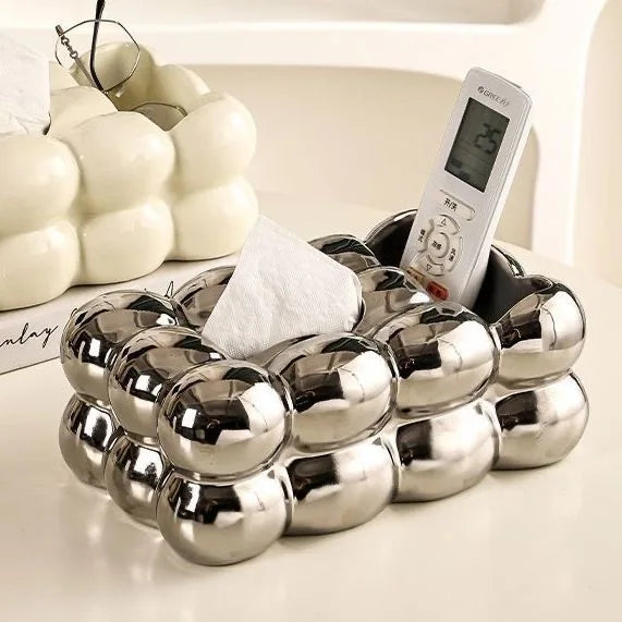 1PC Cloud Design Tissue Boxes Storage Napkin Holder Paper Case Ornament Craft Desktop Tissue Holder Kitchen Tissue Box.