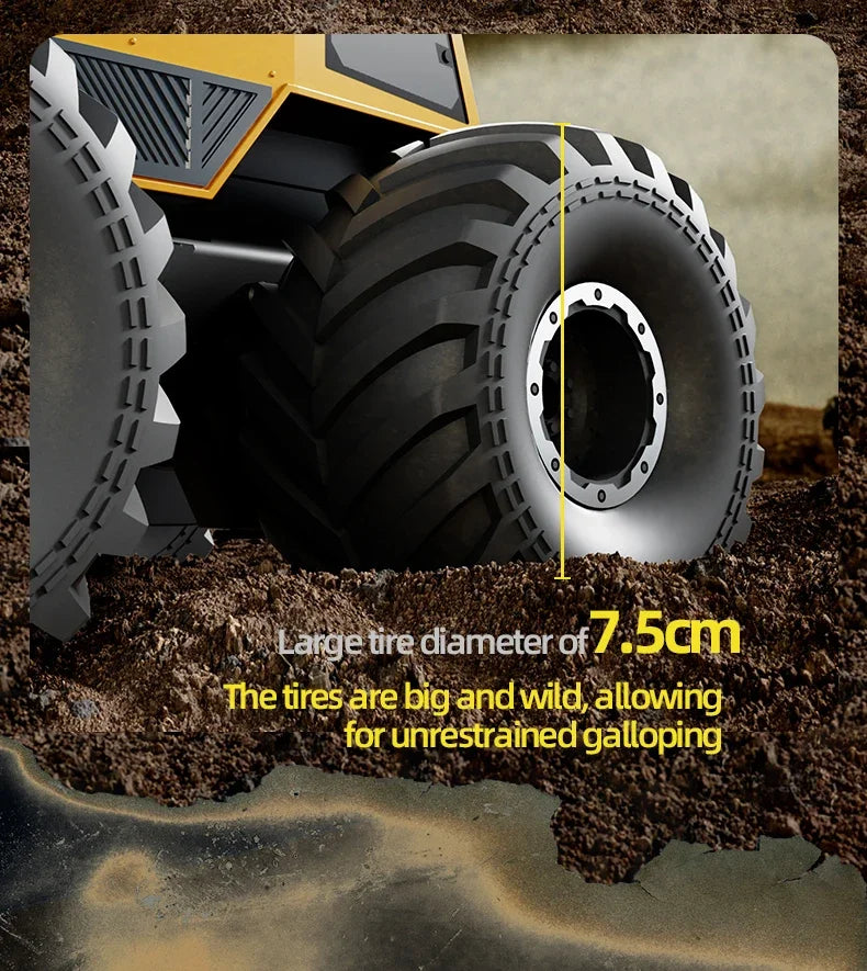 Q210 Amphibious Rc Car Dual Control 4WD Off-road Remote Control Waterproof Vehicle 2.4G Electric Climbing Crawler Toys for Kids.