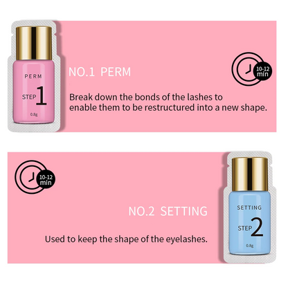 10 Pairs/Lot Lash Lift Lotion Sachet 0.8g Per Bag Lash Perm And Setting Lotion 8-12 Minutes Lifting Eyelashes Eye Makeup Tools.