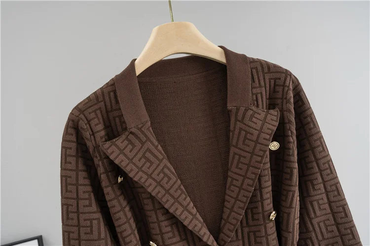 Women Sweater Wide Leg Pant Two Piece Set Muslim Knitted Pullover Casual Knit Outfits Suits Musulman Ensemble Autumn Winter 2025.