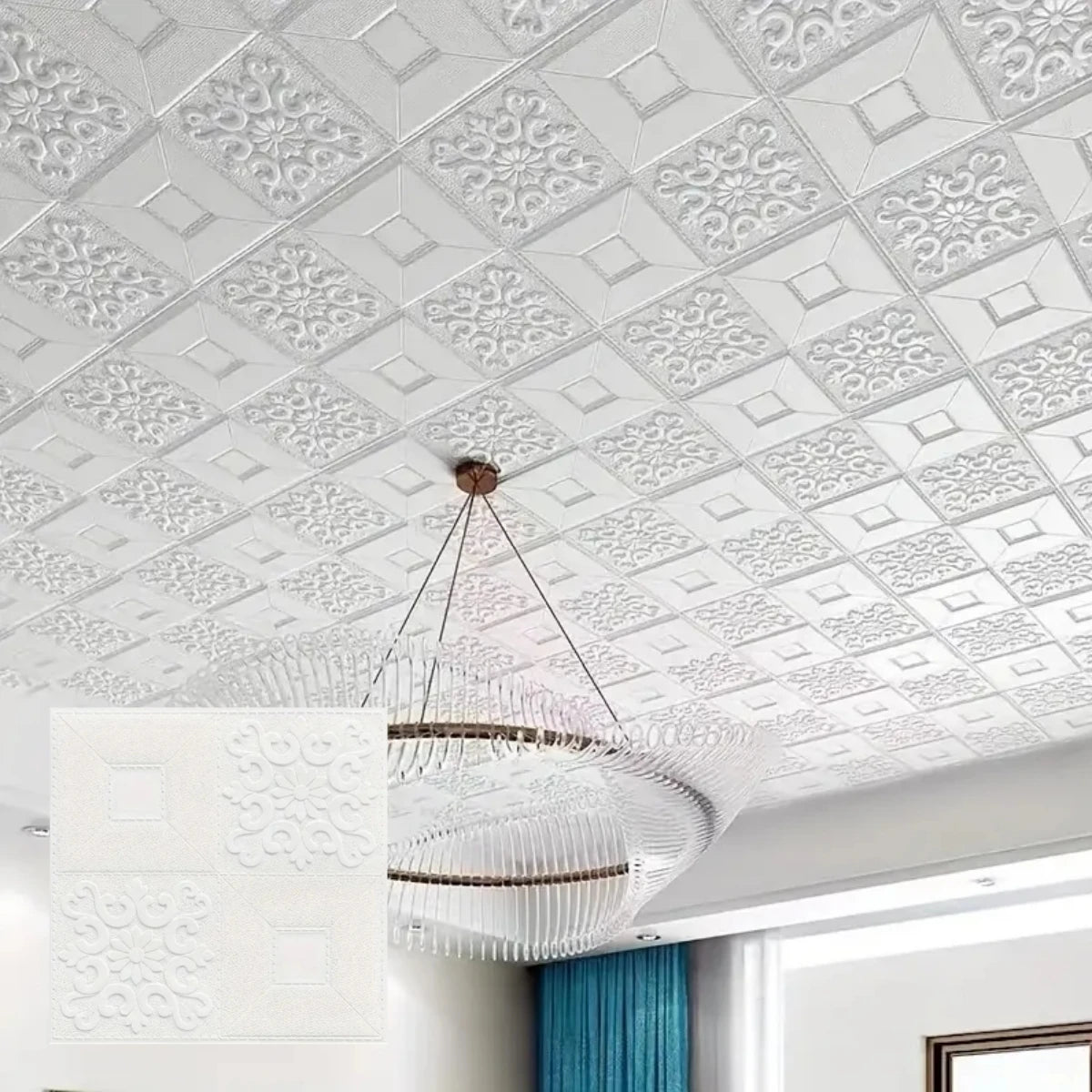 10/20/30/40/50pcs DIY 3D Simple Brick Pattern Wall Stickers,Thickened, Sound-proof,Waterproof,Moisture-proof