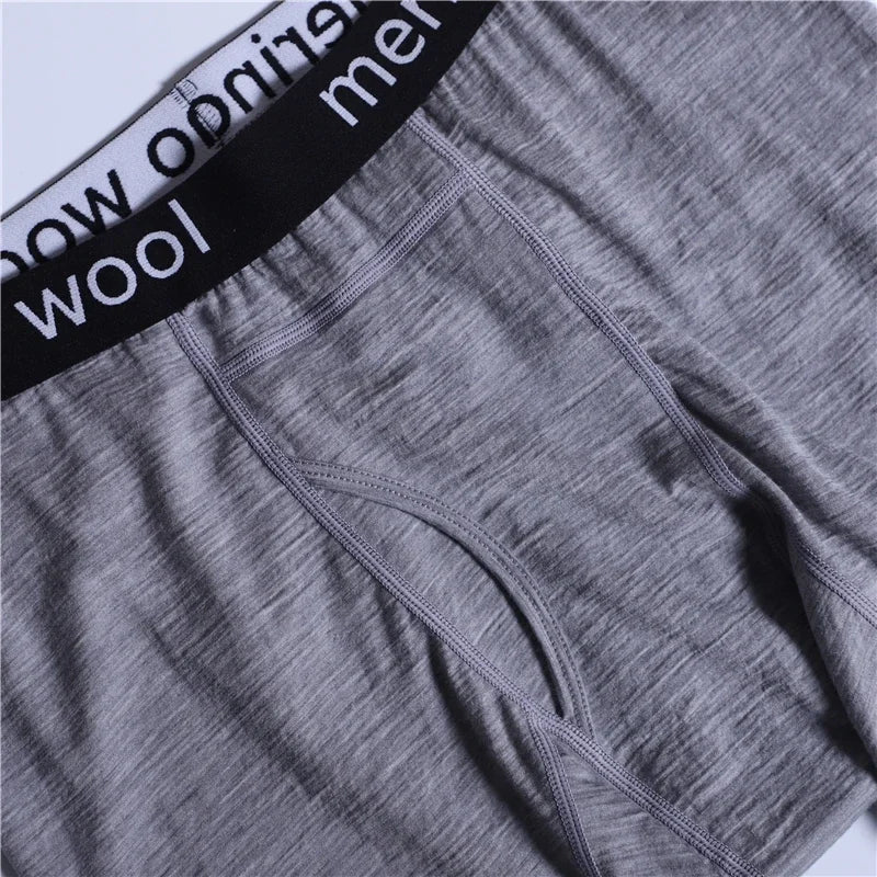 Herren-Boxershorts aus Merinowolle, Herrenunterwäsche, 100 % Merinowolle, Herren-Boxershorts aus Merinowolle, weich, bequem, atmungsaktiv, feuchtigkeitsableitend, USA-Größe