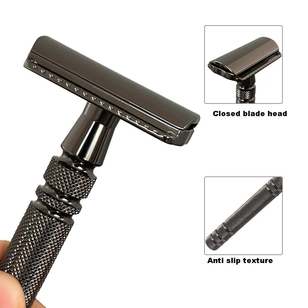 Double Sided Blade Male And Female uUniversal Hair Scraper, Safety Razor, Old-fashioned Shaver Barber Shaver Male.