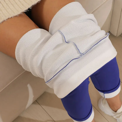 Ultra dicke Imitation Lamm Kaschmir künstliche Samt Leggings, Winter Plüsch verdickte hoch taillierte lange Hosen, warme Hosen.