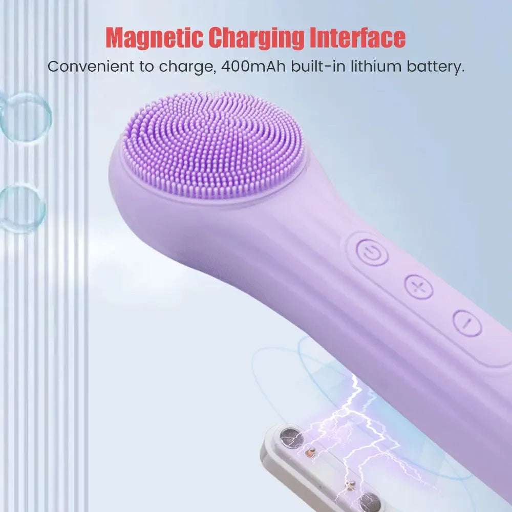 Sonic Electric Face Cleansing Device Facial Cleanser Facial Cleansing Machine Skin Scrubber Skin Massager Skin Care Tools Beauty.