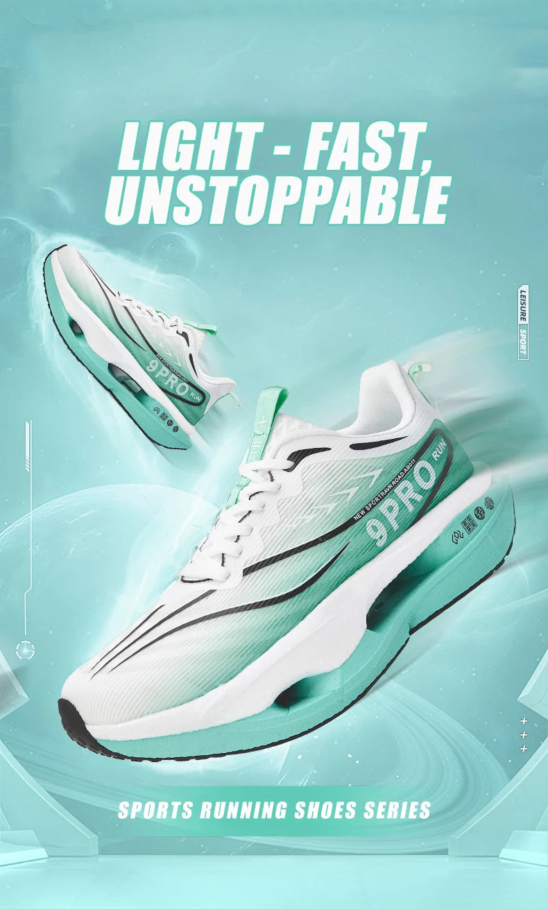 Cushioning Running Shoes 9PRO for Men Carbon Board Sneakers Outdoor Training Sports Lightweight Breathable Shoes Women's 2025.