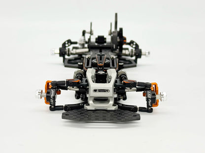 LSD Plaid RC Mini Car 1/24 RC Drift Mosquito Car  Frame KIT Lightweight Electric Remote Control Drift Model Toy Holiday Gift