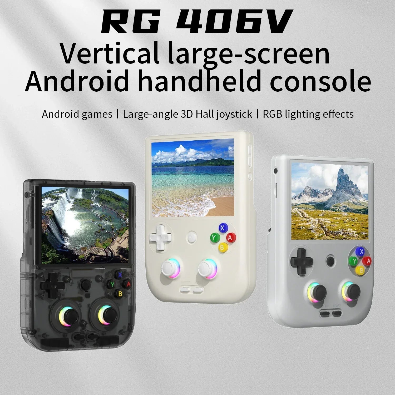 ANBERNIC RG406V Retro Game Console Portable 4-inch IPS Multi-Touch Display Android 13 HDMI Output FOTA Upgrades.
