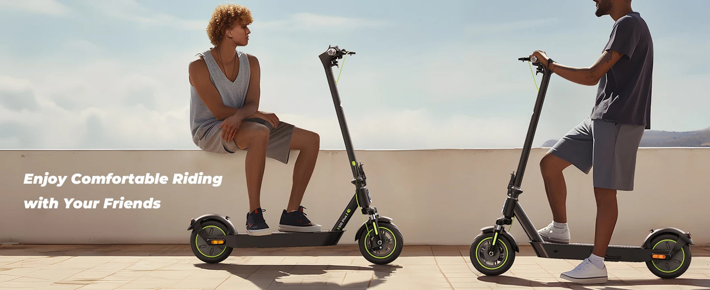 Isinwheel S10plus (ABE) Adult Electric Scooter 500W Motor 36V 15Ah Battery 10" Pneumatic Tires City Commuter Electric Scooter.