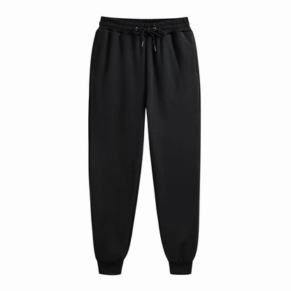 Mens Casual Pants Autumn Winter Fleece Sweatpants Men Running Jogger Sports Gym Trousers Fashion Solid Color Workout Long Pants.