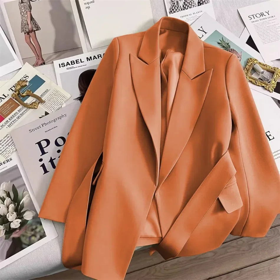 Blazer für Damen, Frühling und Herbst, neu in der Oberbekleidung, Bürodame, modische Blazer, lockere Passform, Damenbekleidung, Mäntel, Damenjacke.