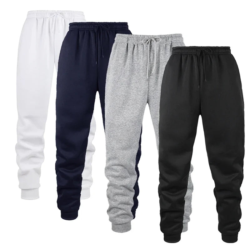 For Men Autumn and Winter Casual Jogging Pants Fleece Sweatpants for Soft and Comfortable Workout.