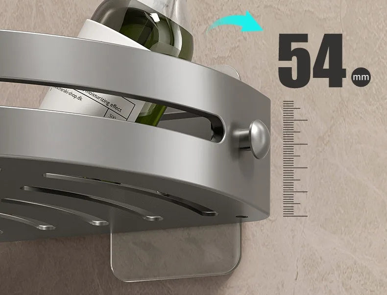 2PCS Badezimmer Regale Küche Lagerung Organizer Kunststoff Shampoo Rack Dusche Regal Bad Zubehör Kein Bohrer Regal