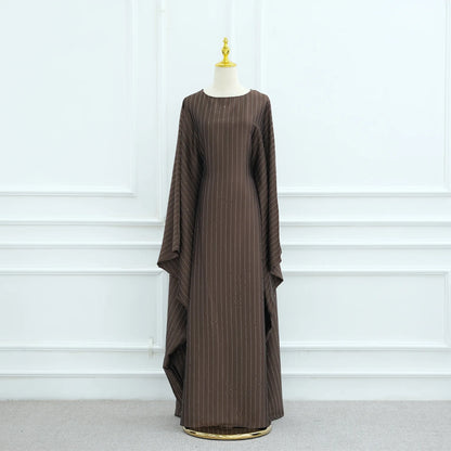 Dubai Diamond Luxury Banquet Musim Dress Abaya Eid Kebaya Caftan Robe Marocain Maxi African Dresses Kaftan Abayas Women Clothing.