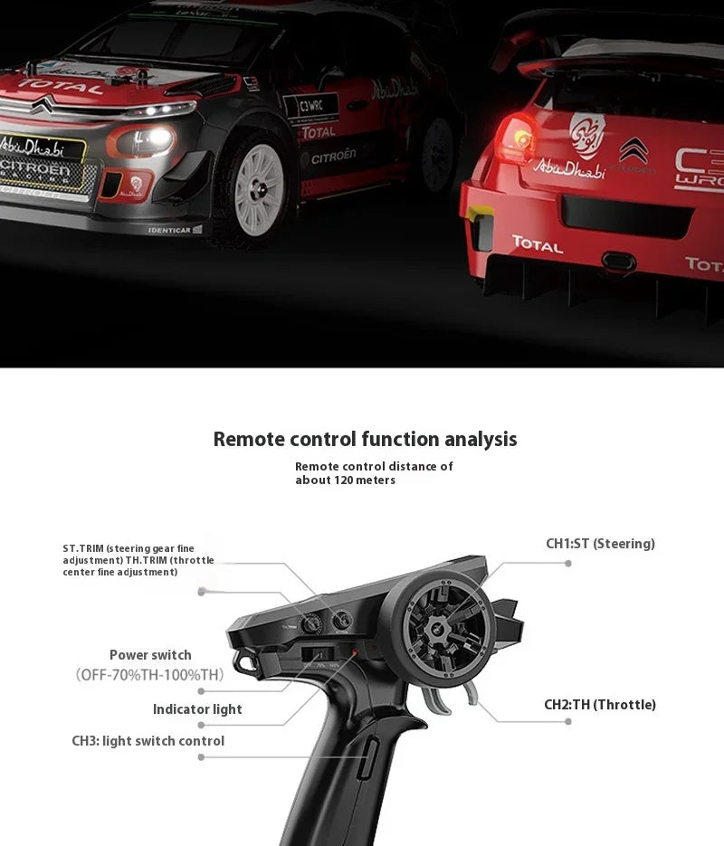 1/14 MJX 14303 Rc Drift Car 2.4G High Speed Drift Rally Truck Hyper Go Brushless 4WD Off-Road RC Cars for Adults for Kids Toys.