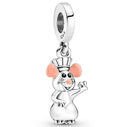 New fashion 100% S925 sterling silver Disney All-Star pendant beads, suitable for the original Pandora bracelet, women's fashion