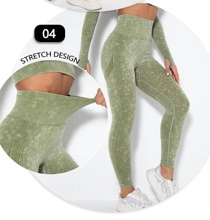 Seamless Yoga Set Gym Clothes Women's Sportswear Yoga Suits Women Fitness Set Tracksuits Sports Outfits Long Sleeve Gym Leggings