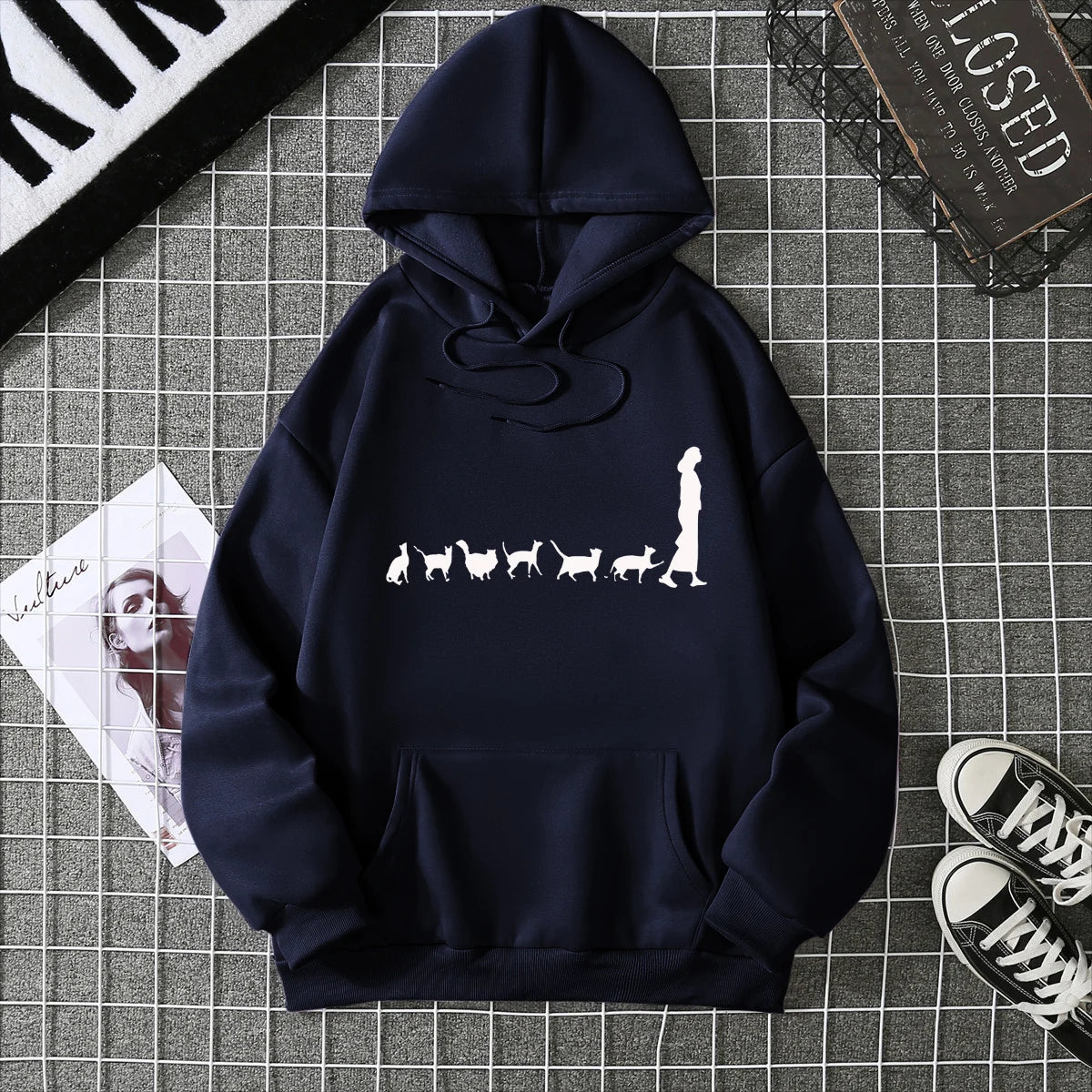 2025, Winter, neuer Damen-Kapuzenpullover, High Street, Unisex-Stil, Doppeltaschen, Sweatshirts, Oberbekleidung, Übergröße, Damenbekleidung, CYXX226.