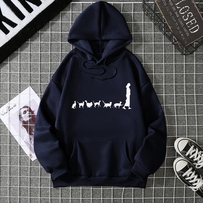 2025, Winter, neuer Damen-Kapuzenpullover, High Street, Unisex-Stil, Doppeltaschen, Sweatshirts, Oberbekleidung, Übergröße, Damenbekleidung, CYXX226.