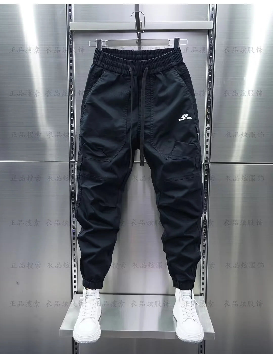 Multi-Pocket Cargo Hosen Einfarbig Casual Harem Bleistift Hosen Outdoor Jogging Jogginghose Luxus Marke männer Kleidung.