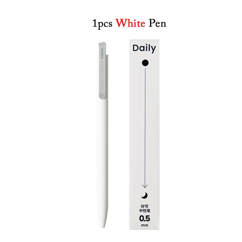 KACO Gelschreiber, Press-Signaturstift, Schreibwaren, Metall-Stiftclip, 0,5 mm, schwarze Tinte, schnell trocknend, großes Fassungsvermögen, 800 m, glattes Schreiben