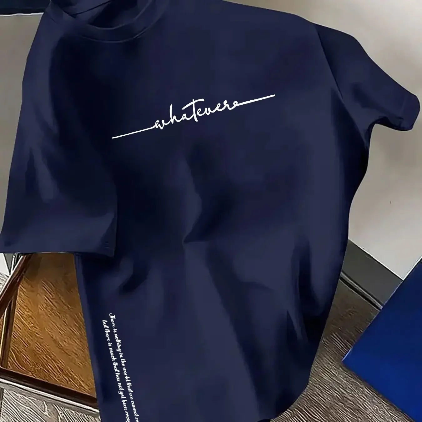 Summer streetwear minimalist letter print pattern T-shirt for men, 100% pure cotton fashionable and breathable T-shirt.