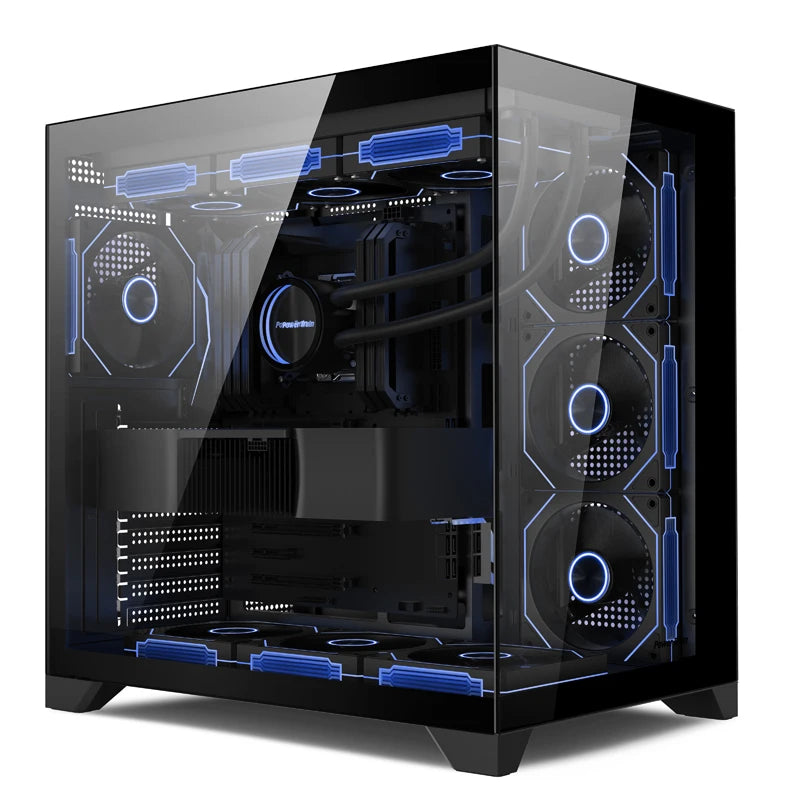 Power Train Dream PRO Seaview Room Chassis ATX Desktop MATX Glass Side Transparent 360 Water Cooled Game Console Computer Case.