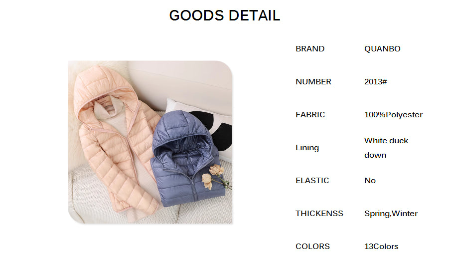 13 Farbe Neuankömmlinge Frauen Mode kurze ultraleichte dünne packbare Puffer Jacken weibliche süße Stil koreanische Daunen mäntel.