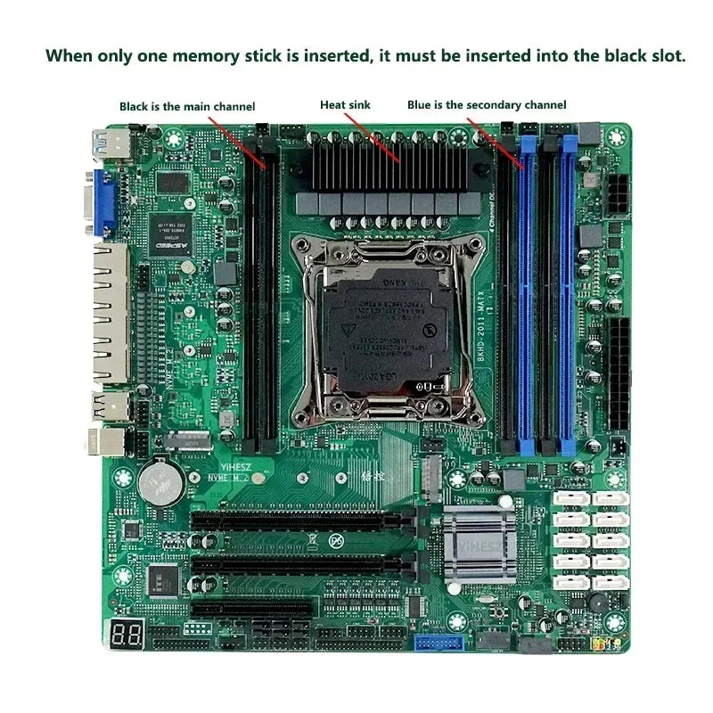 C612 Nas Motherboard DIY Kit E5 2680/2673/2686/2697A V4 CPU 32/64/96/128GB DDR4 Virtual Machine Routers 4x2.5GE 10xSATA Raid.
