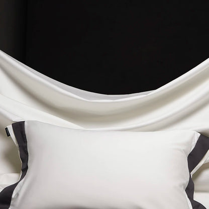 4Pcs Premium 1000TC Egyptian Cotton Solid Color Hotel Style Wide Edge Bedding Set Duvet Cover Bed Sheet/Fitted Sheet Pillowcases.