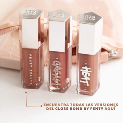 Fenty Beauty Gloss Bomb Lip Glaze Multi-color Moisten Shine Glitter Lip Plumper Makeup Beginner Liquid Lipstick Makeup Cosmetics.