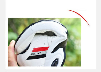 Brand Men's Sneakers Versatile Air Cushion Running Shoes Men Platform Leather Vulcanized Shoes Breathable Men Casual Sport Shoes.