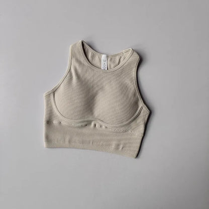 Women's Push-Up Sport Bra Breathable Yoga Gym Crop Top Fitness Brassiere Underwear Gym Wear Sports Bra.