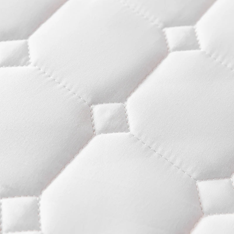 Kuup Fashion Queen Size Mattress Protector Waterproof Quilted Fitted Sheet Solid Color Bed Cover - No Pillowcase Included.