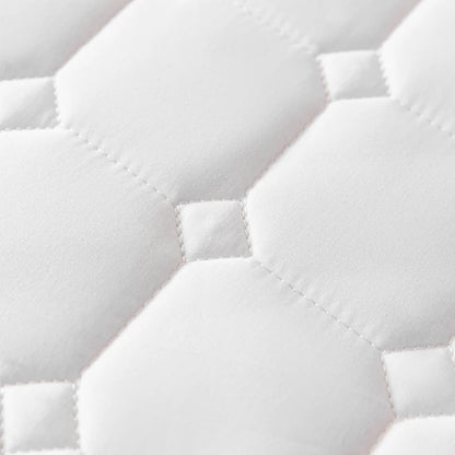 Kuup Fashion Queen Size Mattress Protector Waterproof Quilted Fitted Sheet Solid Color Bed Cover - No Pillowcase Included.