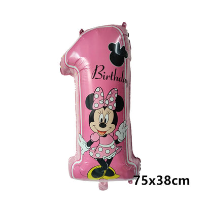 Mickey Minnie Folienballon Mickey Mouse Luftballons Minnie Geburtstag Party Dekor Kinderspielzeug Babyparty Ball Kinder Cartoon Geschenk
