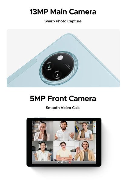 Doogee Tab A9 Pro+ Tablet Pc 11-Inch Android 15 30Gb Ram(6+24) 128Gb Rom 8580Mah Battery Widevine L1 Support Tablet Dual Speakers