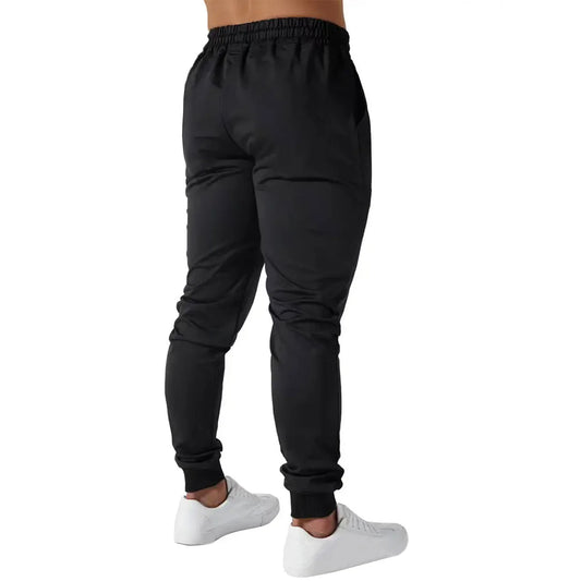 Men's ankle binding jogging pants, elastic casual sports pants, suitable for outdoor cycling, fitness, running, and hiking.