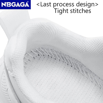 Weiße Kinder-Freizeitschuhe aus Leder für Jungen und Mädchen, Outdoor-Laufschuhe, atmungsaktives Mesh, für Kinder, Schule, Wandern, Sport, rutschfest.