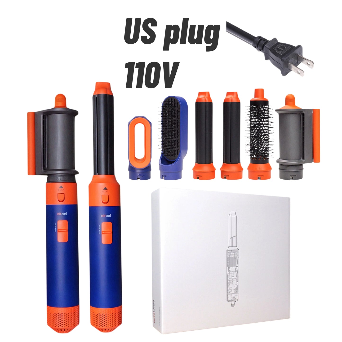 6 in 1 Hair Dryer Multi Styler With Hair Brush Curling Iron Hair Straightener Personal Care Styling Tool Hair Dryer Multi Styler