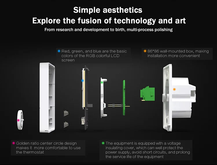 Tuya Wifi Heating Thermostat Smart Thermostat Gas Boiler  Floor Heating Termostato Digital Temperature Controller Smart Life Ale.