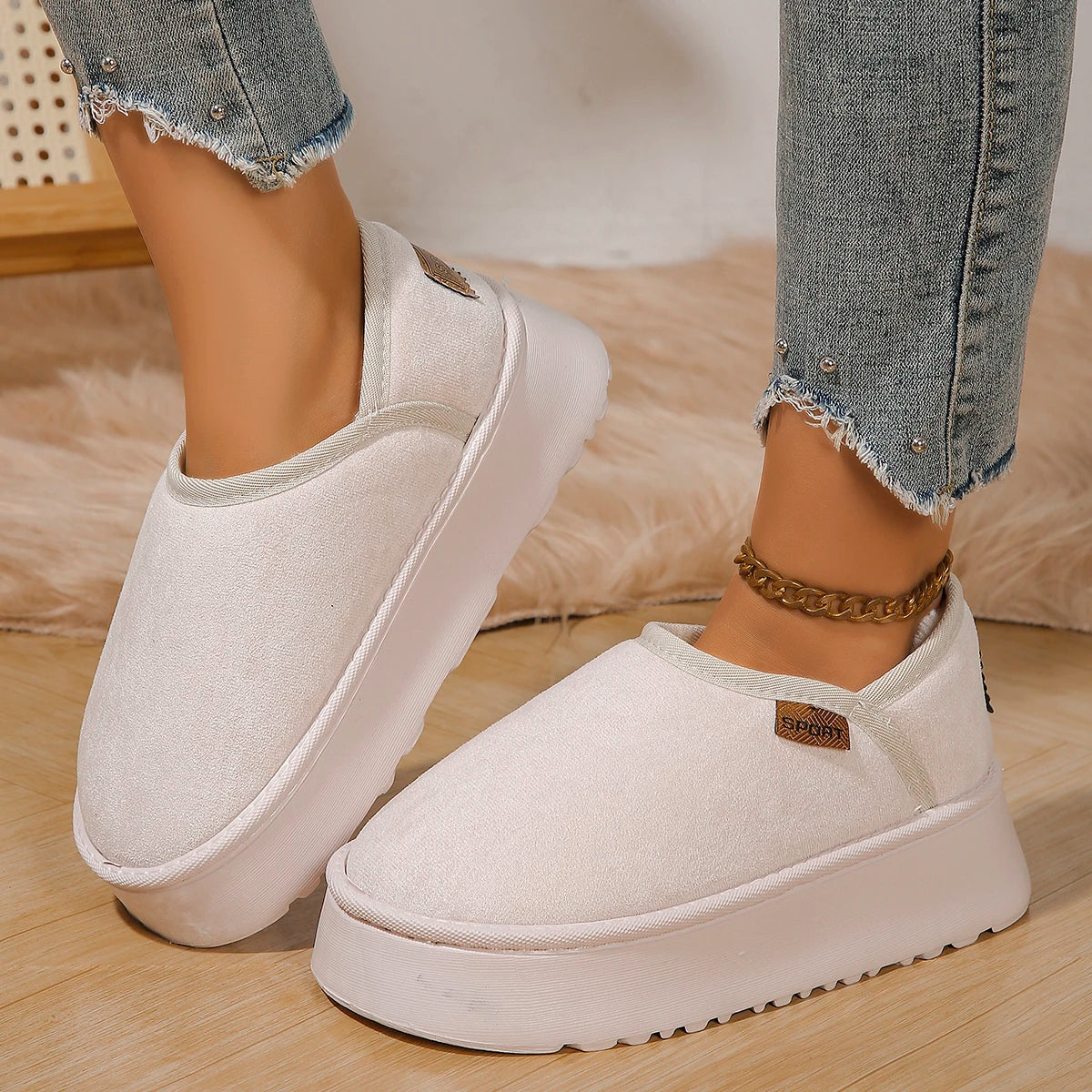 2024 New Classic Thickened Fluff Women's Snow Boots Comfortable Warm Ankle Boots Women Winter Ladies Shoes Chunky Botas Mujer.