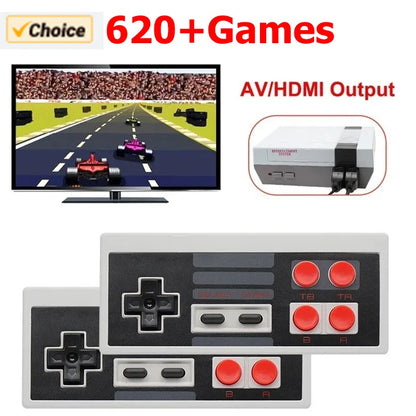 Retro Game Console Classic Mini Video Game System Built-in 620 AV Games 8-Bit FC Nes TV Console for Adults and Kids Gift.