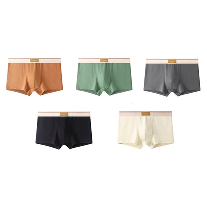 4 Stück Herren-Unterwäsche, Baumwolle, Boxershorts, atmungsaktive Unterhose, sexy Sport-Komfort, männliche Boxershorts, Größe L-4XL