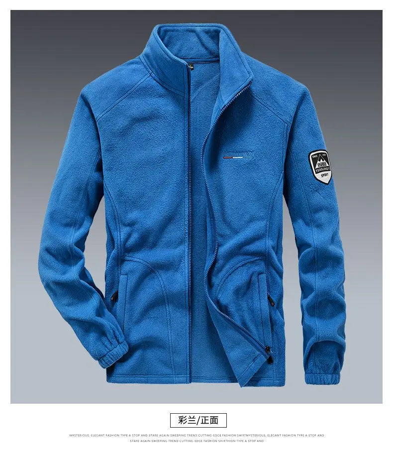 Men's Spring Autumn Jacket Thickened High-end Knitted Jacket Cardigan Outerwear Coat.