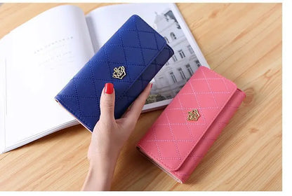 Fashion Zipper Wallets Womens Long Purses Handbags Coin Purse Cards Holder PU Leather Billfold Wallet.